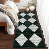 Modern Geometric Rugs for Living Room Bedroom, Washable Low Pile Non Slip Dining Room Carpet, Stain Resistant Floor Cover for Office - 4 of 4