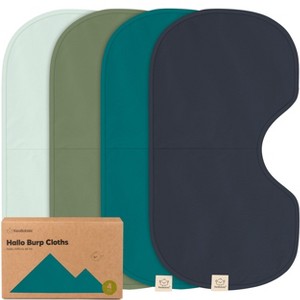 KeaBabies 4pk Hallo Baby Burp Cloths, Organic Cotton Burp Cloth for Girls, Boys, Soft & Absorbent Burping Cloths - 1 of 4