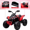 Kids ATV 4 Wheeler, 12V Ride on Toy Car,Quad Electric Vehicles with Remote Control, LED Lights, Spring Suspension,Music - 3 of 4