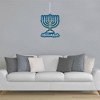 Big Dot of Happiness Happy Hanukkah - Hanging Porch Chanukah Holiday Party Outdoor Decorations - Front Door Decor - 1 Piece Sign - 3 of 4