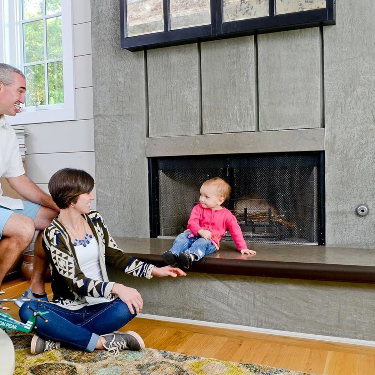 Cardinal Gates KEPK Large Hearth Pad Kit - Fireplace Baby Proofing - Adhesive Backed Fireplace Bumpers for Babies