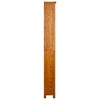 vidaXL 6-Tier Bookcase - Rustic Solid Oak Wood Shelf - Farmhouse Brown Bookshelf for Living Room Study Room - 20.5"x8.7"x70.9" - 3 of 4