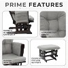 Home Imports Emporium Nursery Glider and Ottoman Set for Breastfeeding - 3 of 4