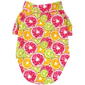 Doggie Design Hawaiian Camp Shirt - Citrus Slice - 1 of 3