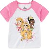 Disney Princess Girls Short Sleeve T-Shirt and French Terry Shorts Set for Toddler and Big Kids - 3 of 4