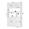Famapy White Multi-Tier Kitchen Cabinet Pantry Cabinet: Open & Closed Storage – Space-Efficient Organizer for Pantry & Kitchen Essentials - 4 of 4