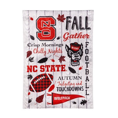 Evergreen North Carolina State University Garden Flag 12 x 18 Inches Indoor Outdoor Decor
