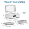 Full Size 9 QT Chafing Dish Buffet Warmer with Touch Screen, Adjustable Temp & Real-Time Display for Catering, Parties, Weddings - 4 of 4