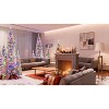 8FT/6FT/4FT Pre-Lit Pencil Christmas Trees Set of 5, Snow-Flocked Slim Design, 1820 Tips, 350 LED Lights, 11 Modes, Perfect Xmas Holiday Decoration - 4 of 4