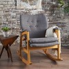 Braant Mid-Century Fabric Rocker - Christopher Knight Home - 2 of 4