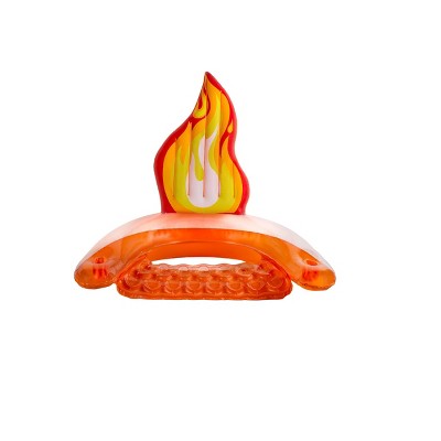 Swim Central 60" Inflatable Flame Swimming Pool Sling Chair Pool Float