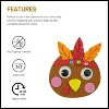 4E's Novelty 4 Pack Thanksgiving Crafts for Kids - Foam Turkey Art & Craft Kits, Fridge Magnets for Toddlers 3-8, Magnetic Turkey Fall DIY Projects - 3 of 4