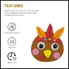 4E's Novelty 4 Pack Thanksgiving Crafts for Kids - Foam Turkey Art & Craft Kits, Fridge Magnets for Toddlers 3-8, Magnetic Turkey Fall DIY Projects - image 4 of 4