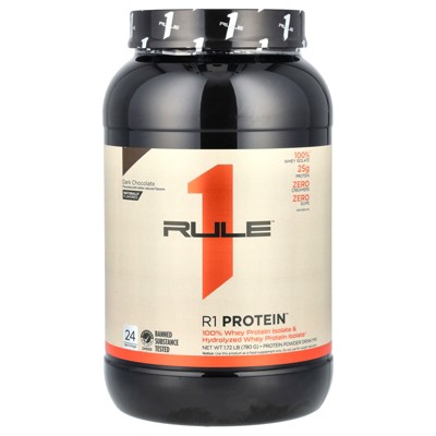 Rule One Proteins R1 Protein Powder Drink Mix, Dark Chocolate, 1.72 lb (780 g)