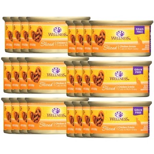 Wellness Sliced Chicken Entree in Gravy Wet Cat Food - Case of 24/3 oz - 1 of 4