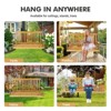 Wooden Porch Swing, Patio Bench Swing Porch Swing Outdoor, Heavy Duty Swing Chair Bench 440LBS with Hanging Chains for Outdoor Patio Garden Yard - 3 of 4