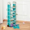 Qaba Kids Garage Toy Set, 6-Level Car Parking Playsets Toy, Race Tracks Car Ramp Set with Cars Maunal & Electric Elevators Wash for 3-6 Years Old - 2 of 4