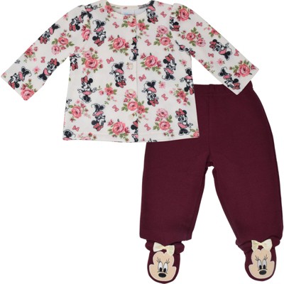 Mickey Mouse & Friends Minnie Mouse Jacket and Pants White / Purple 