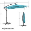 8.2x8.2 FT LED Solar Lighted Patio Offset Umbrella with Fade-resistant - 3 of 4