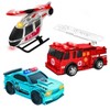 Maxx Action Metalized Lights and Sounds Mini Toy Vehicle (Fire and Police) - 2pk - 2 of 4