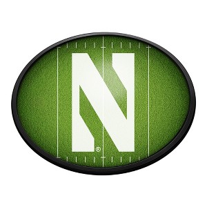 College Football On the 50 Design Oval Slimline Lighted Wall Sign - 1 of 4