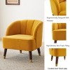 Christopher Knight Home Vieiras Contemporary Barrel Club Chair with Wooden Legs, 28" x 28" - 4 of 4