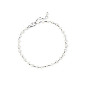 Ross-Simons 3.5-4mm Cultured Pearl Anklet in Sterling Silver Size 9 - 1 of 4