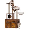 Heybly Wood Litter Box Enclosure Cat Tree - 2 of 3
