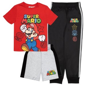 Nintendo Super Mario Bros Boys 3-Piece Pants Set - 1 of 4