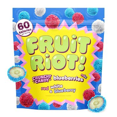 Fruit Riot Crunchy Candy Blueberries - 8oz