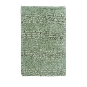 Knightsbridge Stylish And Comfortable All Season Traditional Wide Cut Design Cotton Bath Rug 24" X 40" Sage - 1 of 4