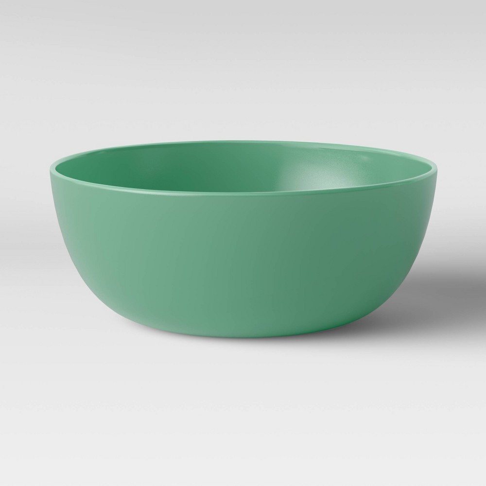 37oz Plastic Cereal Bowl Green - Room Essentials