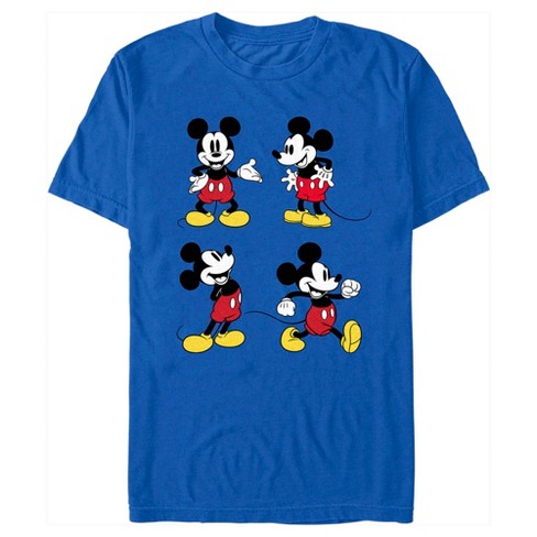 Men's Mickey & Friends Four Retro Mice T-shirt - Royal Blue - Medium ...