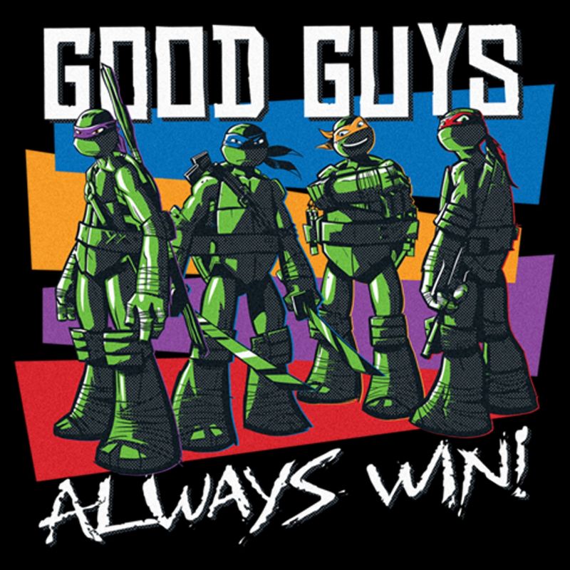 Men's Teenage Mutant Ninja Turtles Good Guys Always Win! T-Shirt, 2 of 6