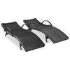 Maggift Patio Seating Sets, Stylish Outdoor Seating Set, Achieve Patio Perfection, Built for Ultimate Comfort, Black, 80.3"*25.2"*37.4" - 3 of 4