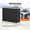 VEVOR Folding Portable Bar Table, Tradeshow Podium Table for Indoor, Outdoor, Party, Picnic, Exhibition, Includes Carrying Case, Black - 3 of 4