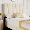 homfan Four Size Bed Frame with Adjustable Headboard, Linen Upholstered Platform Bed Frame with Strong Wooden Slats, No Box Spring Needed - 4 of 4