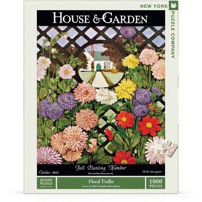 New York Puzzle Company Floral Trellis 1000 Piece Puzzle