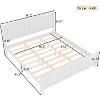 TIRAMISUBEST Full/ Queen/ King Size Minimalist Platform Bed with Curved Headboard, Solid Wood Bed Frame - 4 of 4
