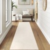 Washable Modern Solid Textured Rug Non Slip Low Pile Rug Soft Contemporary Throw Floor Cover Foldable Indoor Carpet for Living Room Bedroom - 2 of 4