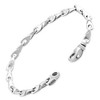 Pompeii3 Men's Designer Seed Link 14k Gold (19gram) or Platinum (31gram) 4mm Bracelet 8" - 2 of 4