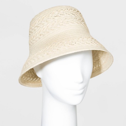 Women S Bucket Hats A New Day Natural One Size Target