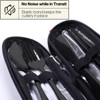 Itopfox Travel Utensils Set with Case, Portable Stainless Steel Silverware for Work, Camping, Picnic, Lunch Box - Fork, Spoon, Knife, Chopsticks - 3 of 4