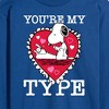 Men's - Peanuts - You're My Type Long Sleeve Graphic T-Shirt - 2 of 4
