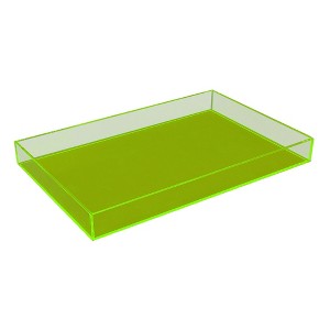 OnDisplay Electric Neon Luxe Clear Acrylic Stackable Cosmetic/Jewelry Tray - 1 of 4