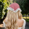 Unique Bargains Women's Plaid Triangle Headband 1 Pc - 3 of 4