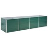 vidaXL Raised Garden Bed, Raised Flower Bed, Galvanized Steel Planter, Outdoor Planter for Patio Backyard Garden Vegetables Herbs, Green - 2 of 4