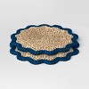 2pk Woven seagrass Charger Blue border - Threshold™ - 3 of 4