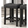 NicBex Dining Chairs Set of 2 Upholstered Chair Backless Saddle Seat Counter Stools, Fabric Accent for Kitchen, Bedroom - 4 of 4