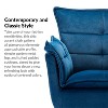 Jonat Contemporary Velvet Wooden Upholstered Armchair with Metal Legs for Bedroom and Living Room| ART OF LIVING DESIGNS - 4 of 4